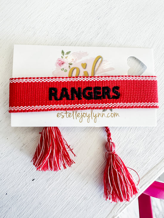 Rangers Embroidered Tassel Bracelet