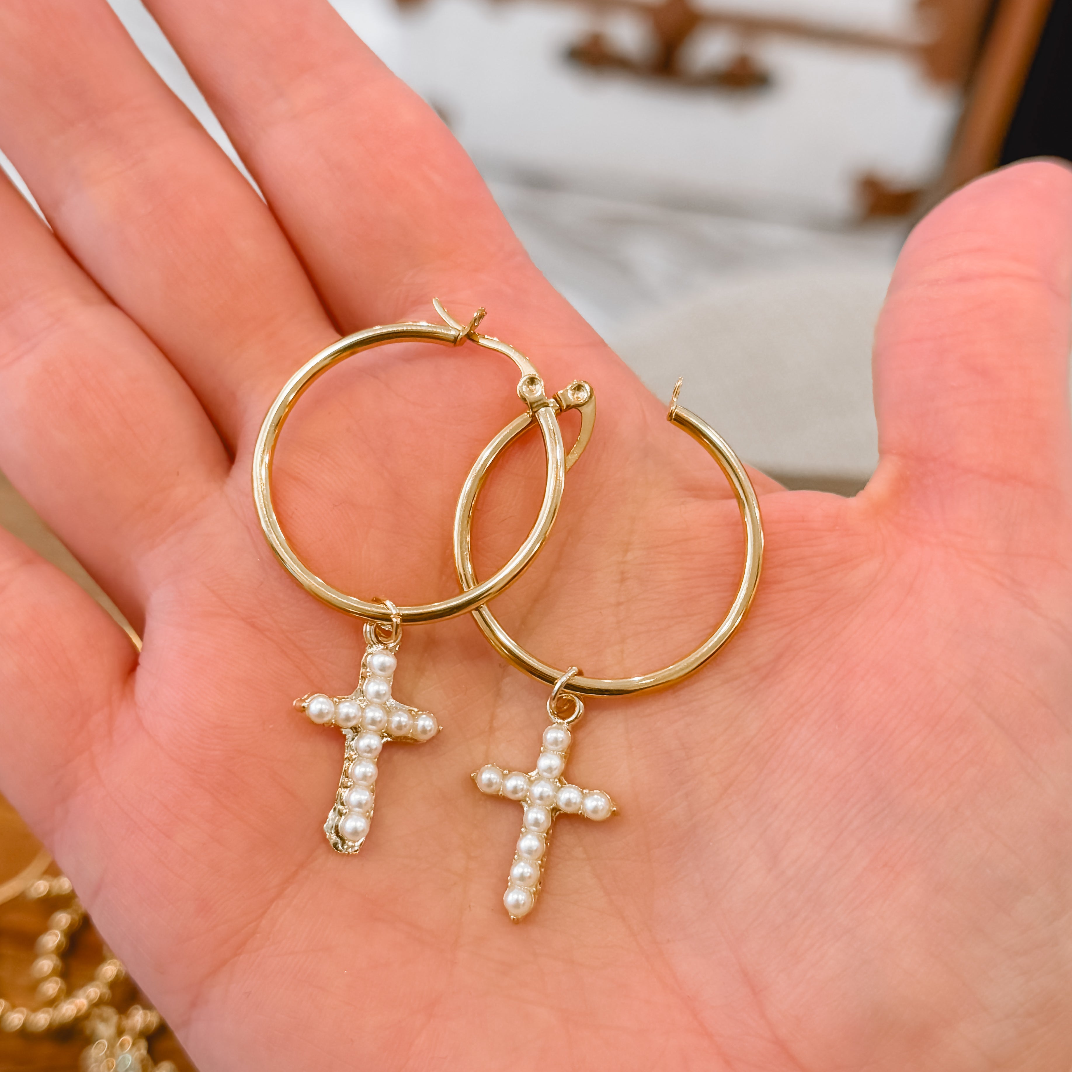 Statement 30MM Tube Gold Hoop Earrings – Daisy Village