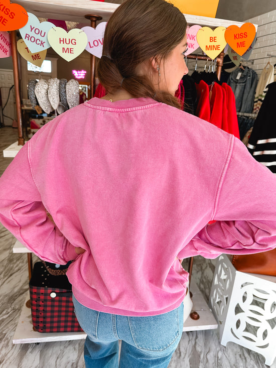 Howdy Partner Pink Mineral Sweatshirt