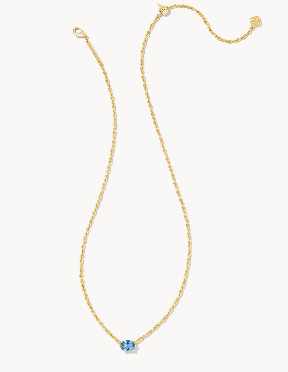 Cailin Pendant Necklace in Blue Violet Crystal | December