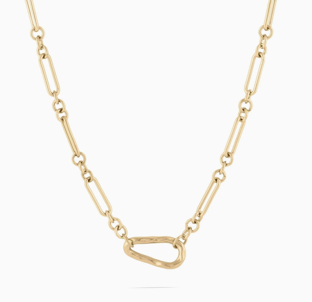 Statement Mixed Link Carabiner Necklace – Daisy Village