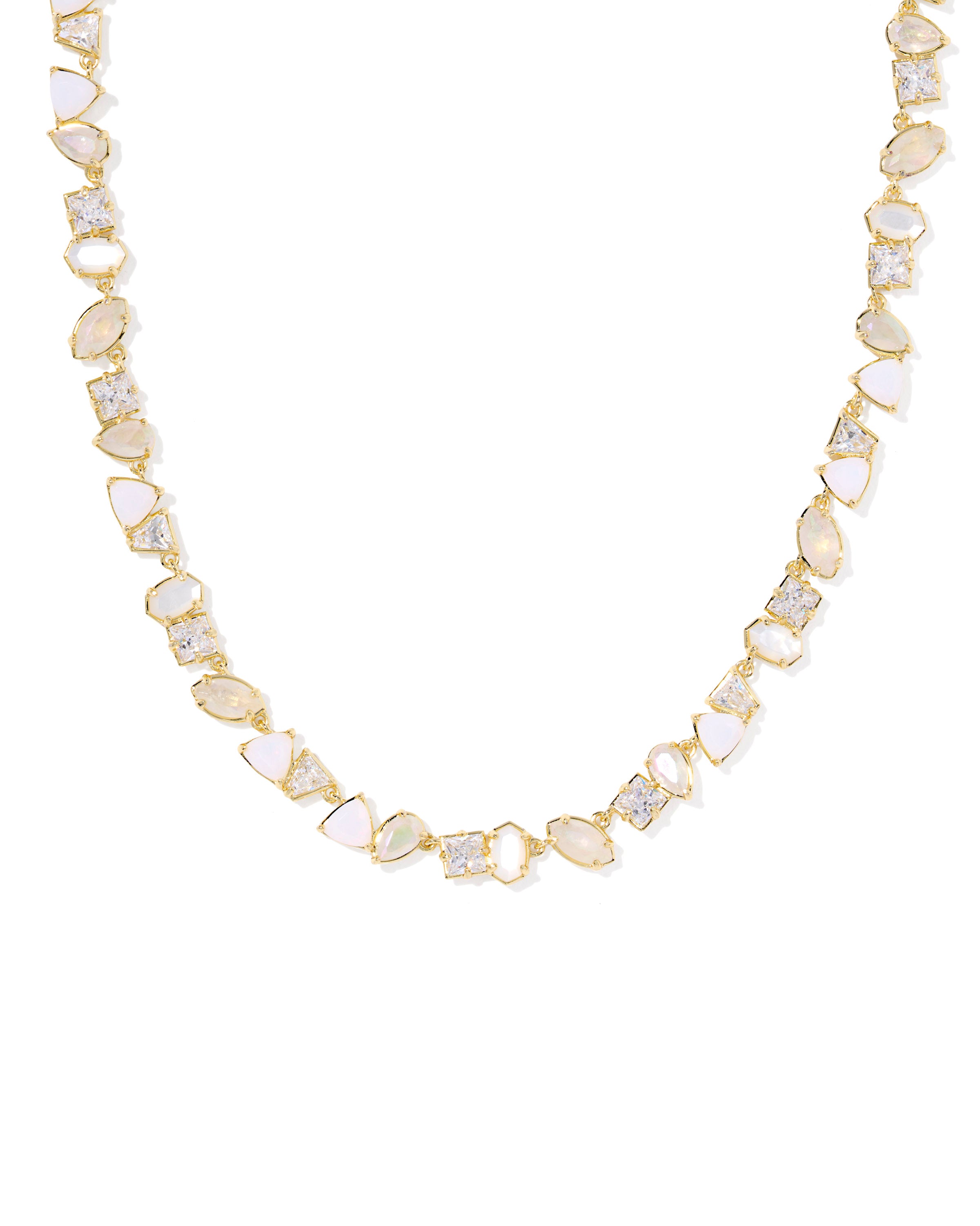 Isabelle Tennis Necklace in Gold Neutral Mix – Daisy Village
