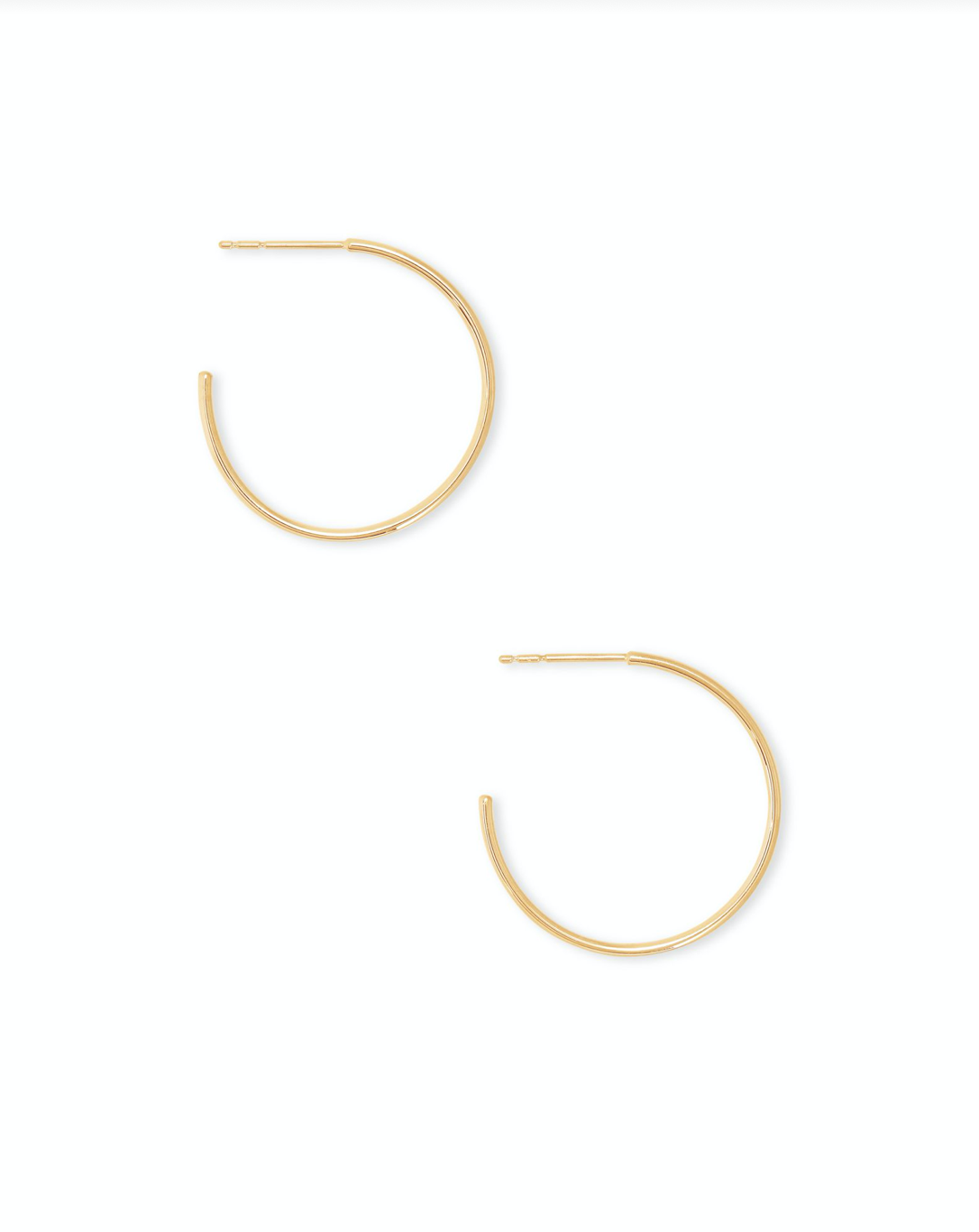 Keeley Small Hoop Earrings in 18k Gold Vermeil