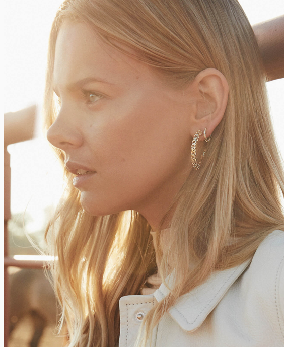 Maggie Huggie Filigree Hoop Earrings Multiple Colors – Daisy Village