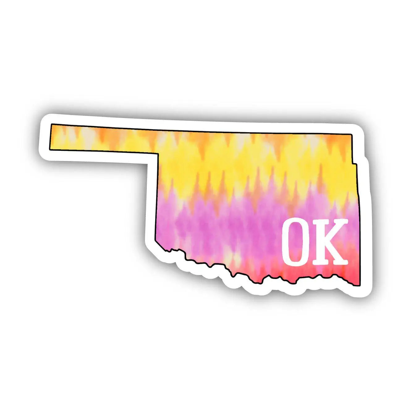 Oklahoma Tie Dye Sticker