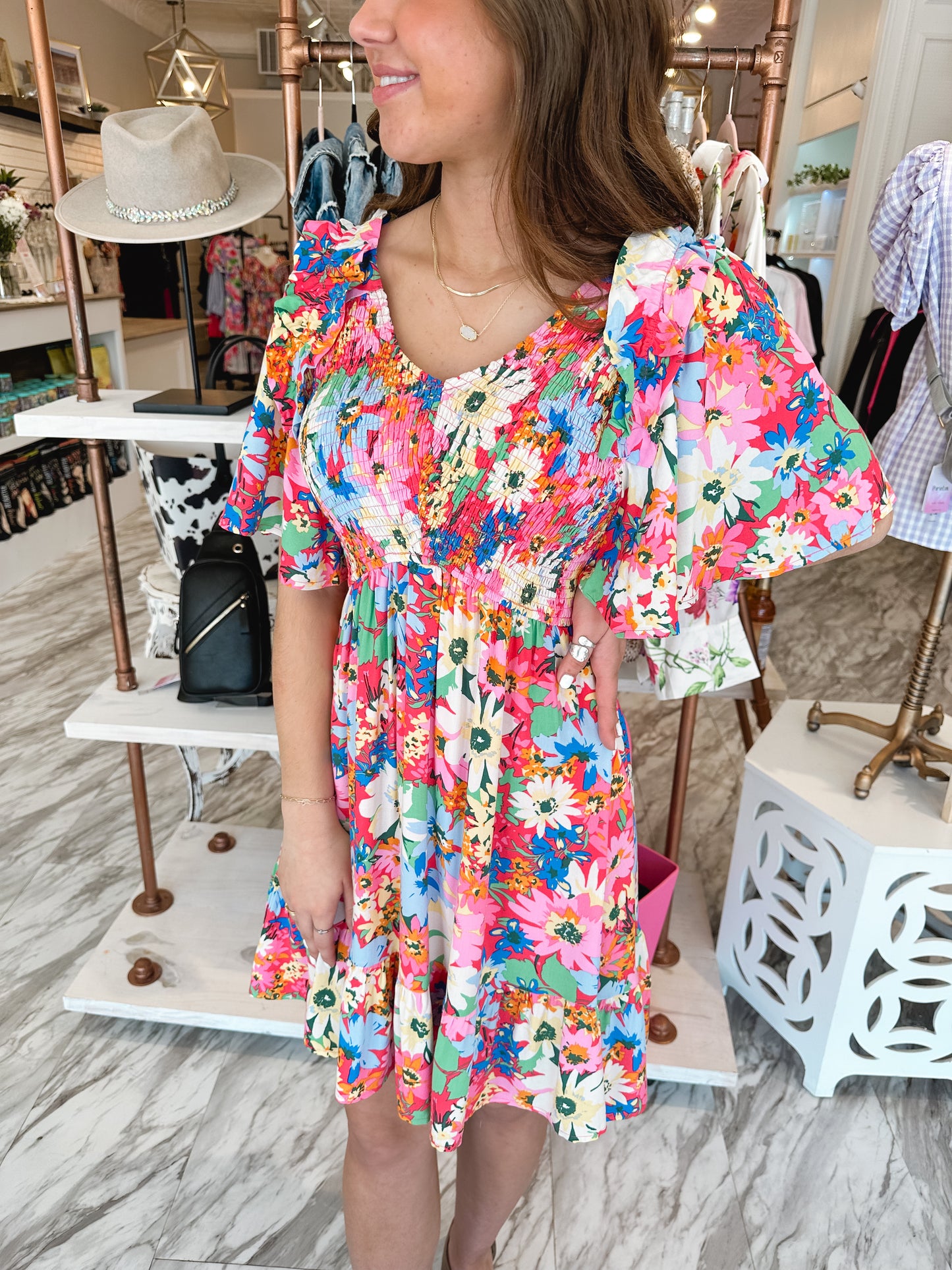 Wild in Flowers Floral Dress