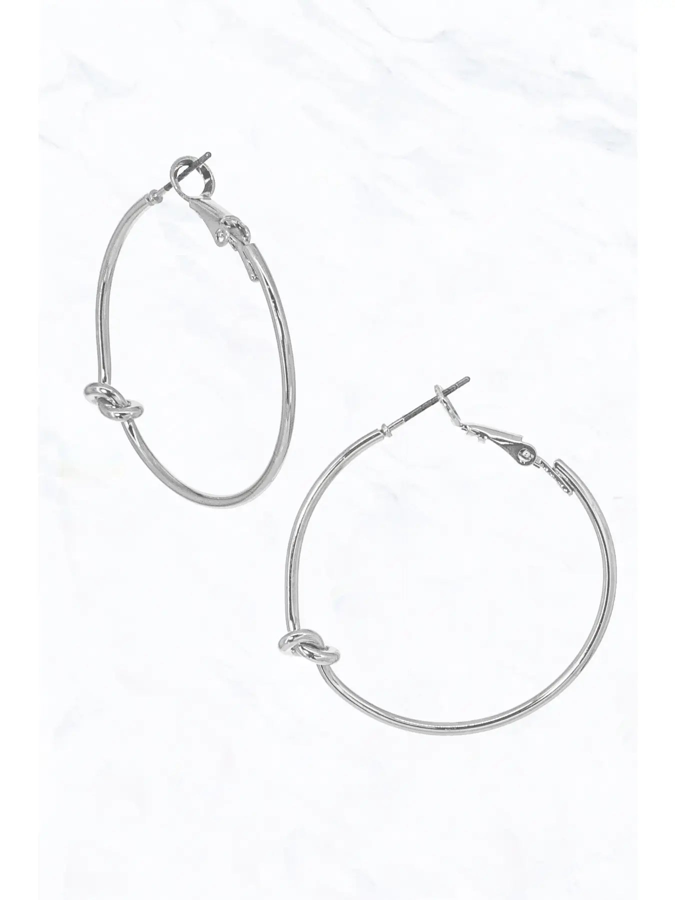 Knotted Hoop Earrings