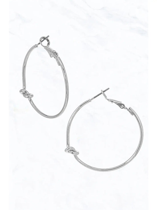 Knotted Hoop Earrings