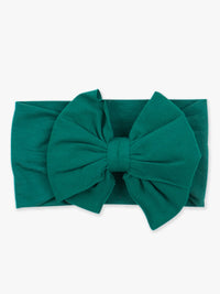 Girls Emerald Green Bow Headband