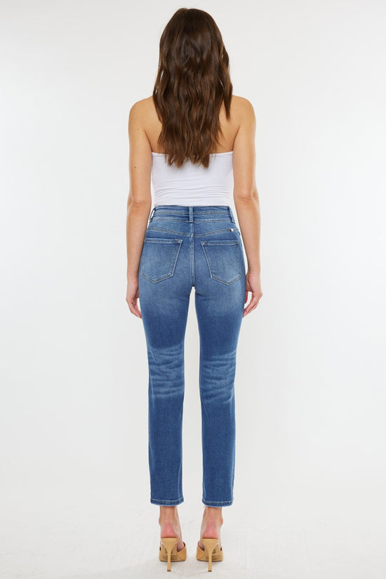 Load image into Gallery viewer, Montrose High Rise Distressed Ankle Straight Denim
