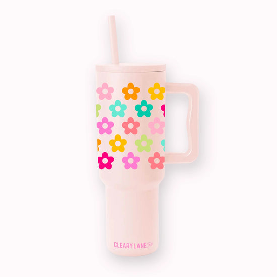 Blush Daisy 40 Oz. Modern Tumbler