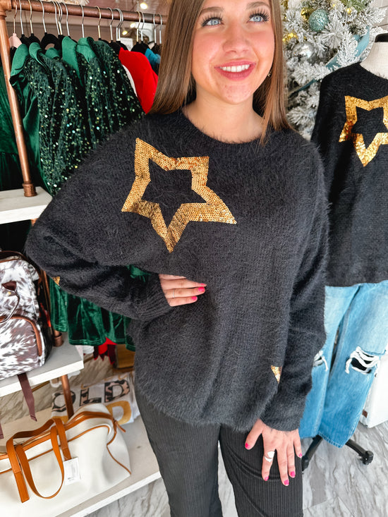 Shining Star Sequin Sweater