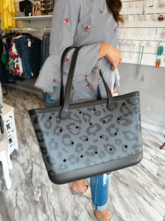 Ultimate Multi-Purpose Tote in Black Leopard