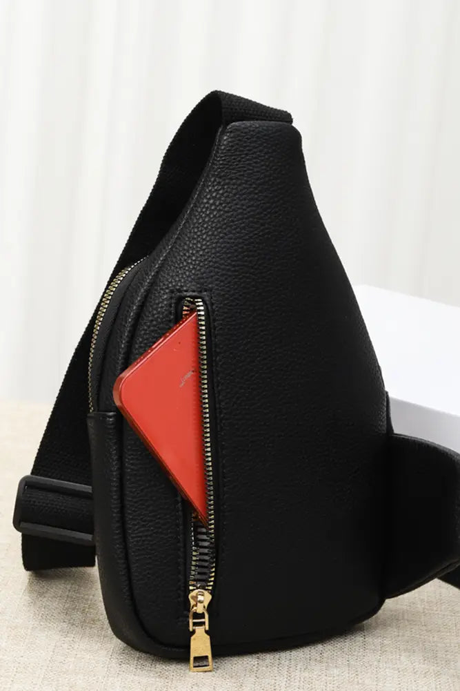First Class Vegan Leather Sling Crossbody Bag