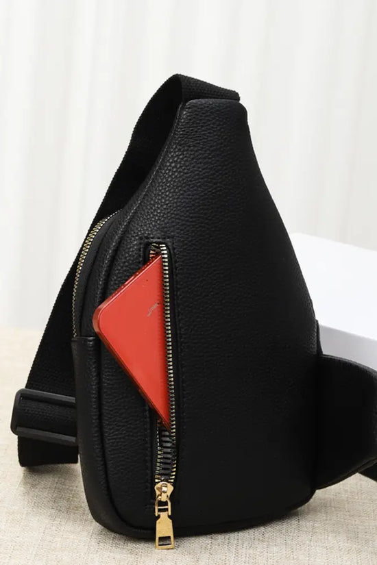 First Class Vegan Leather Sling Crossbody Bag