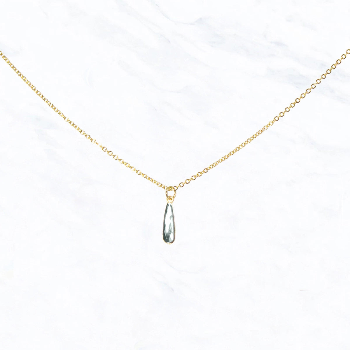 Teardrop Crystal Drop Necklace