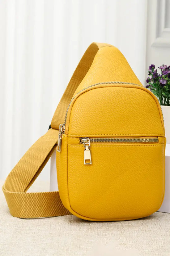First Class Vegan Leather Sling Crossbody Bag