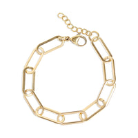 Paperclip Gold Chain Bracelet | 6MM