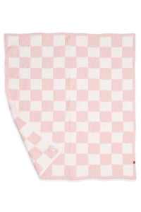 Super Luxe Pink Checkered Kids Blanket