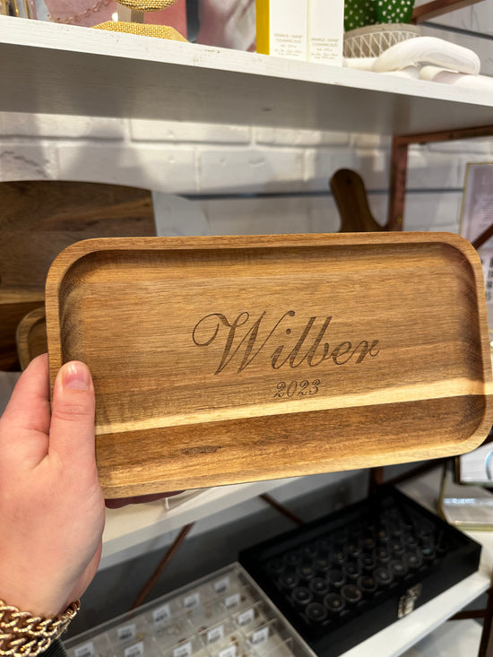 Custom Acacia Wood Tray