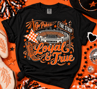 LOYAL & TRUE ALMA MATTER BLACK COMFORT COLORS TSHIRT