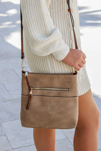 Heather Zippered Crossbody Bag