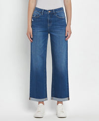 Ocean Eyes Double Cuffed Relaxed Straight Jeans