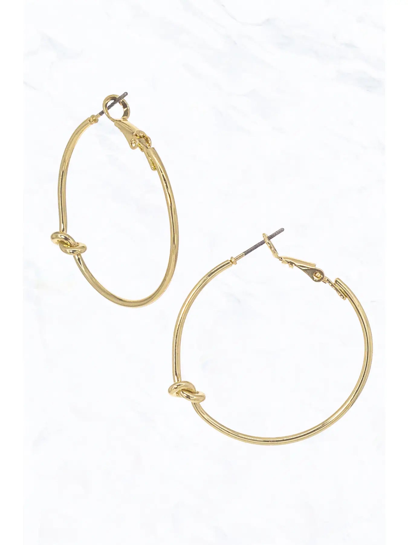 Knotted Hoop Earrings