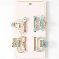 Starfish Butterfly Mini Hair Claw Set