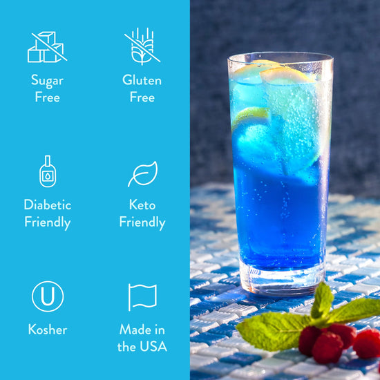 Load image into Gallery viewer, Genie Sour Blue Raspberry Syrup
