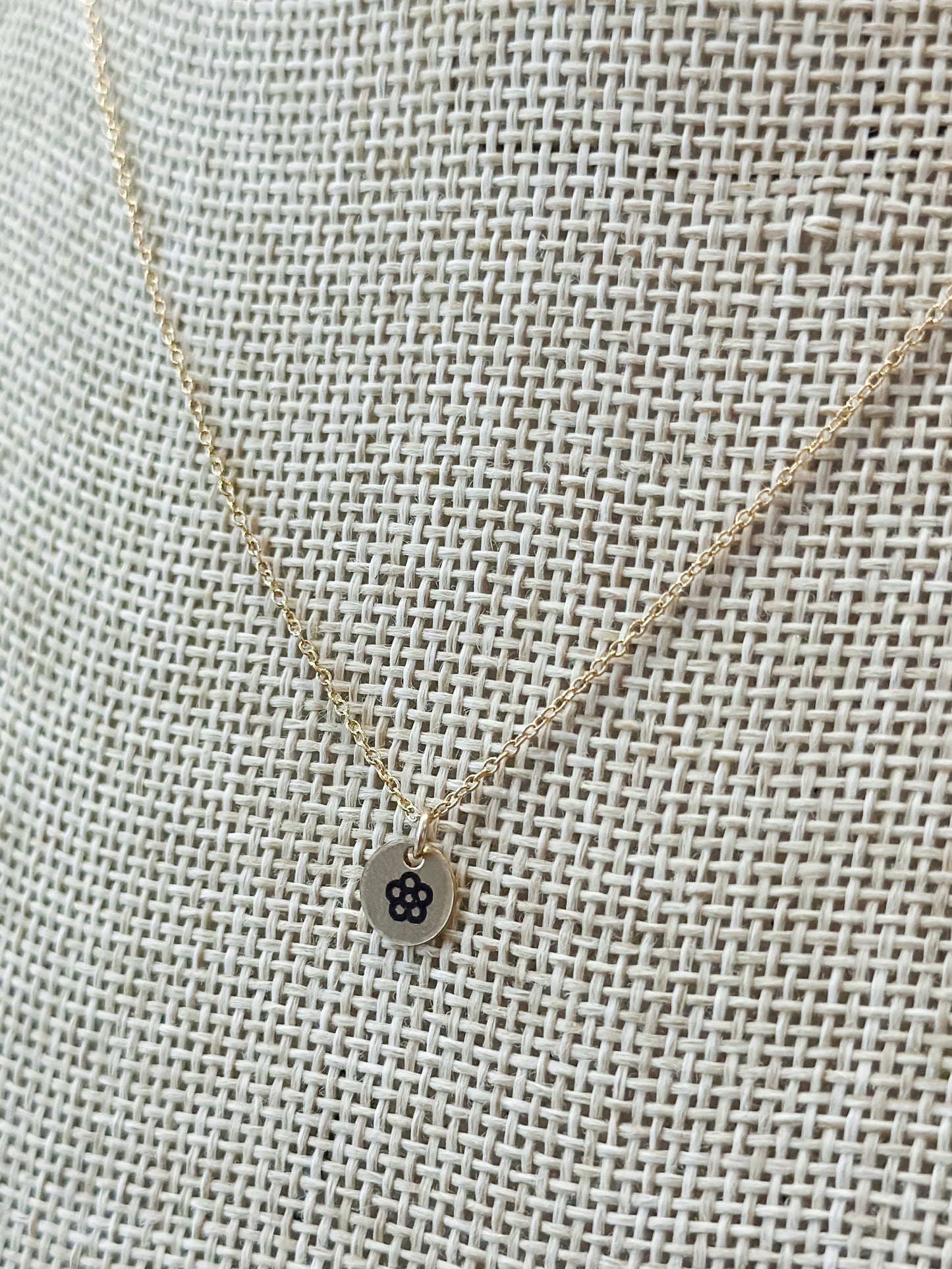 DAINTY ROUND DISC DROP CHARM