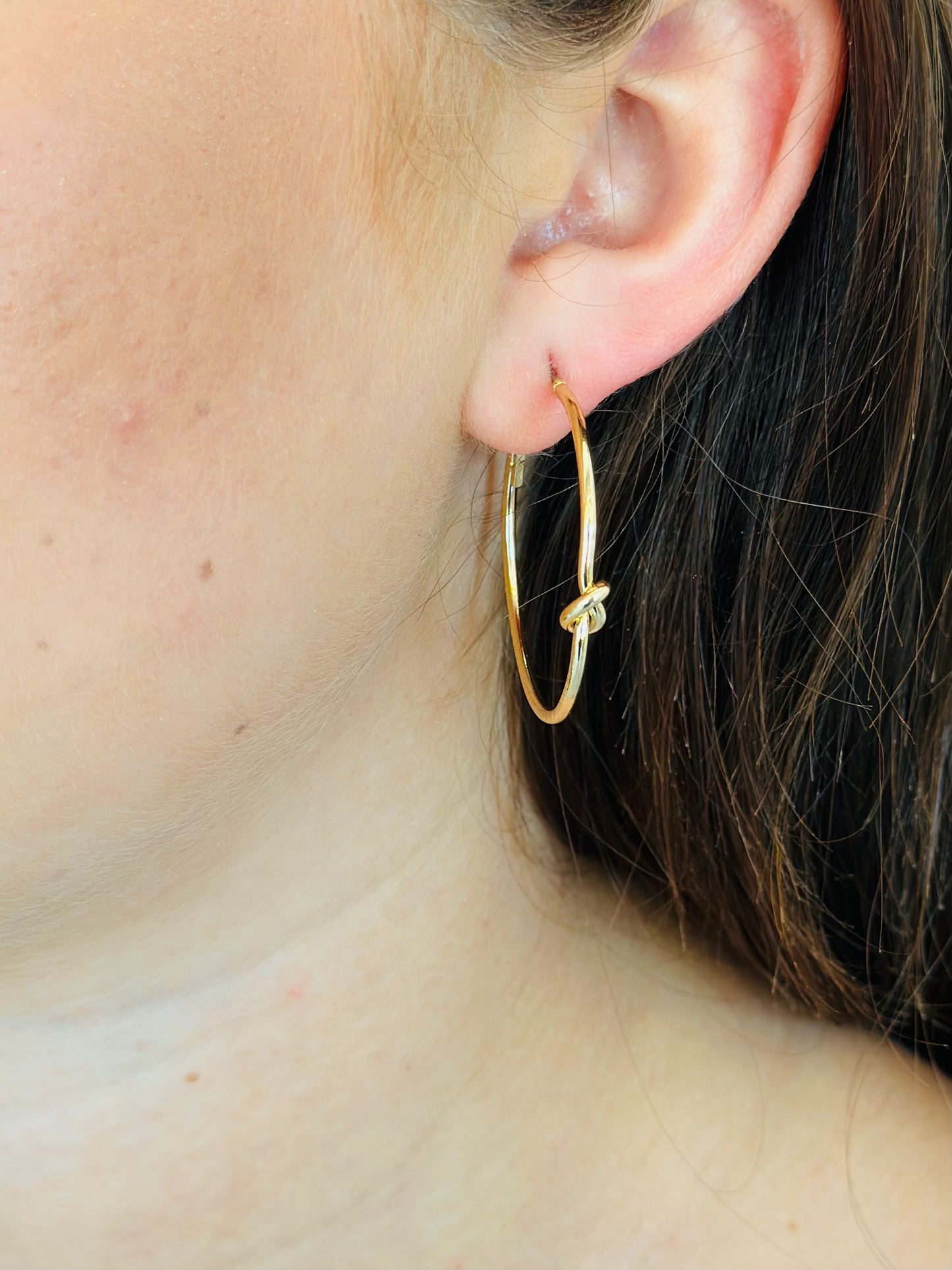Knotted Hoop Earrings
