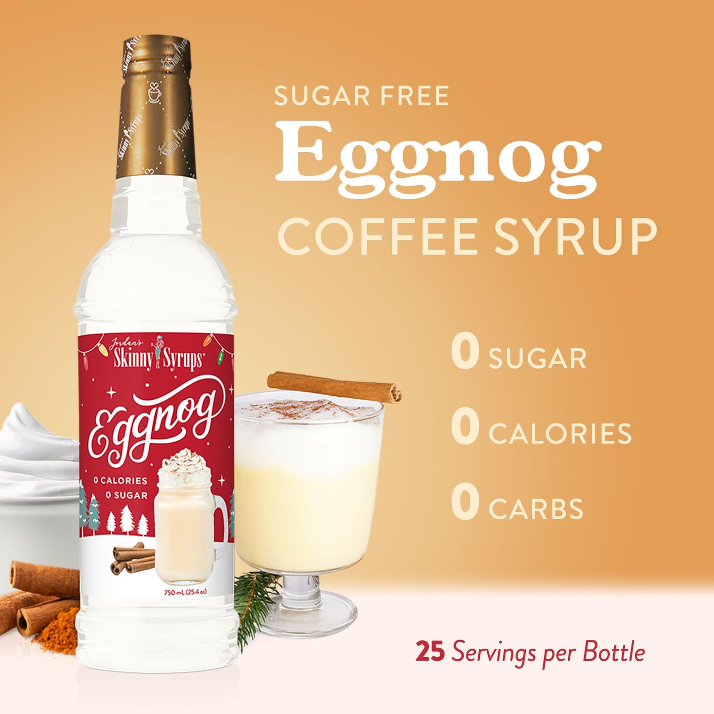 Load image into Gallery viewer, Sugar Free Eggnog Syrup
