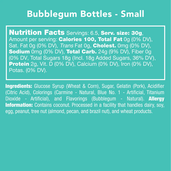 Sour Bubblegum Bottles