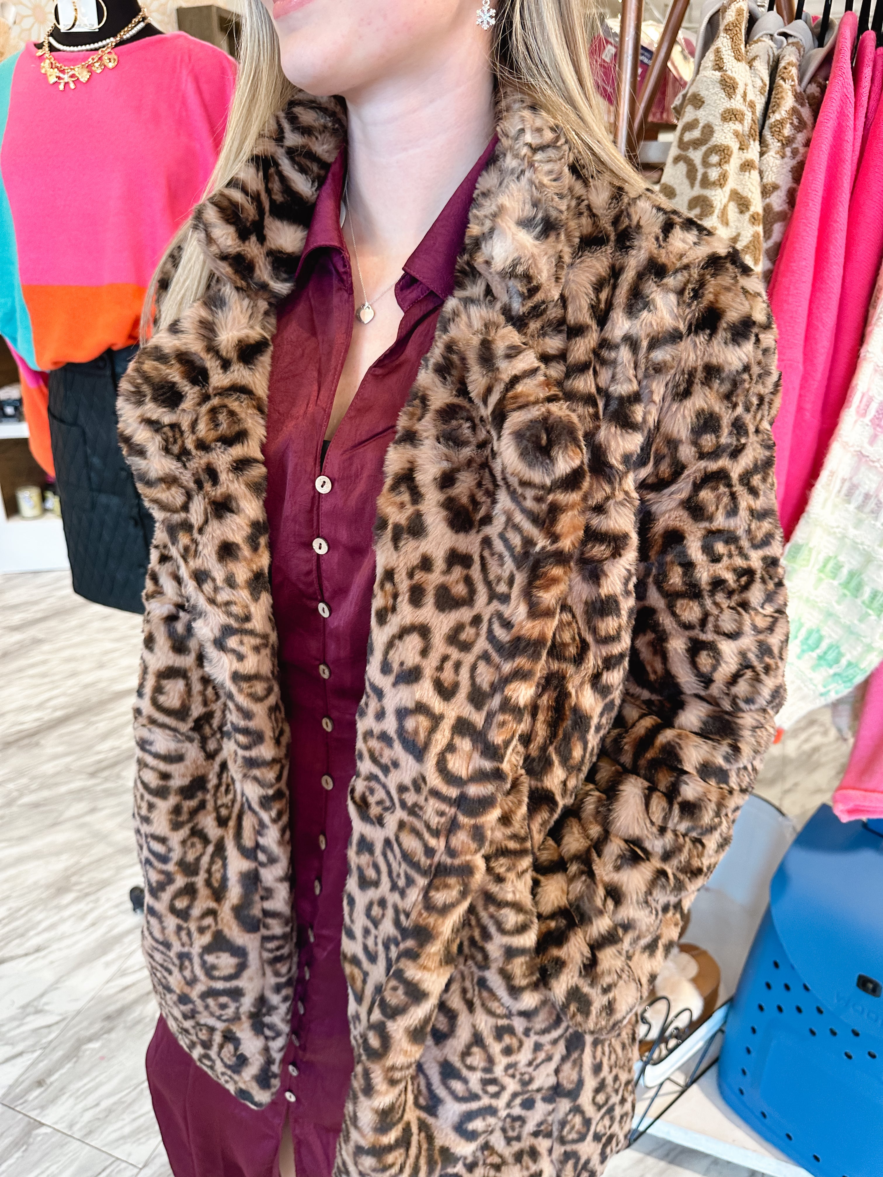 Wild Love Leopard Fur Coat – Daisy Village