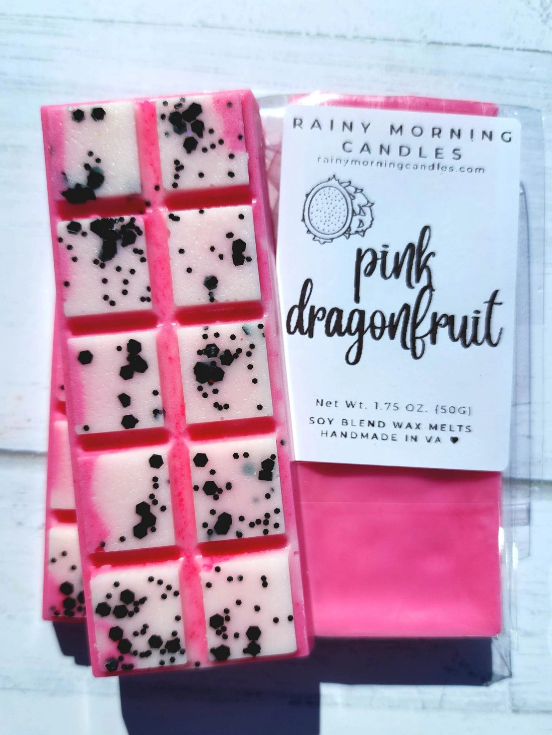 Load image into Gallery viewer, Pink Dragon Fruit Snap Bar Wax Melts

