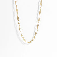 Medium Paperclip Gold Necklace