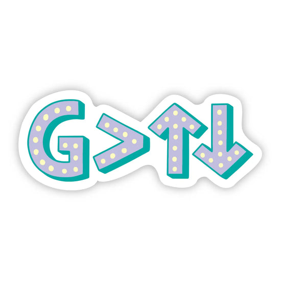 God Is Greater Than the Highs and Lows Sticker