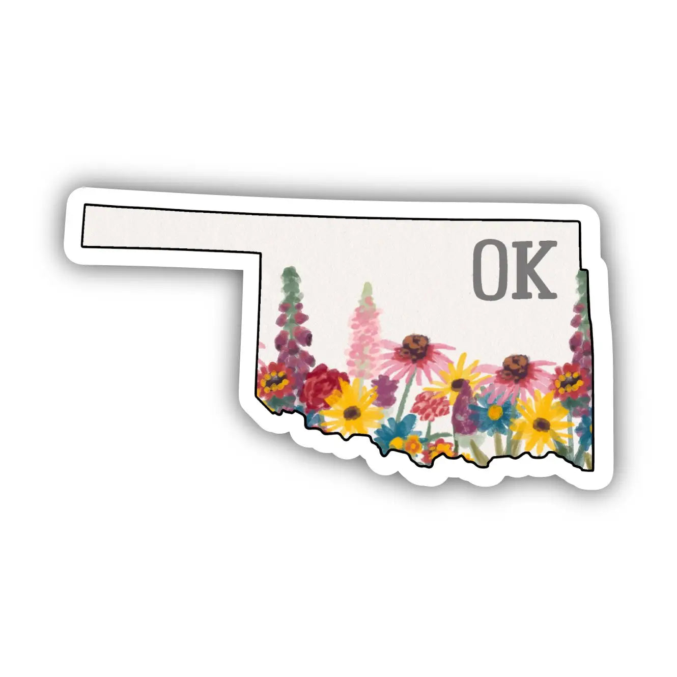 Load image into Gallery viewer, Oklahoma Wildflowers Sticker
