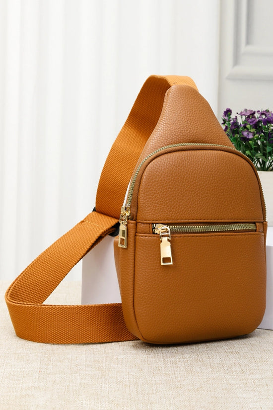 Load image into Gallery viewer, First Class Vegan Leather Sling Crossbody Bag
