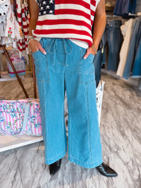 Just Wanna Be Her Wide Leg Denim Pant