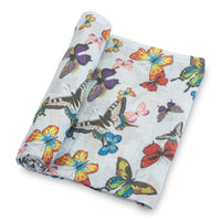 Butterfly Muslin Swaddle Blanket