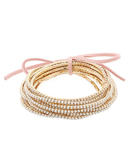 Pave Pearl Bracelet 12 Piece Set
