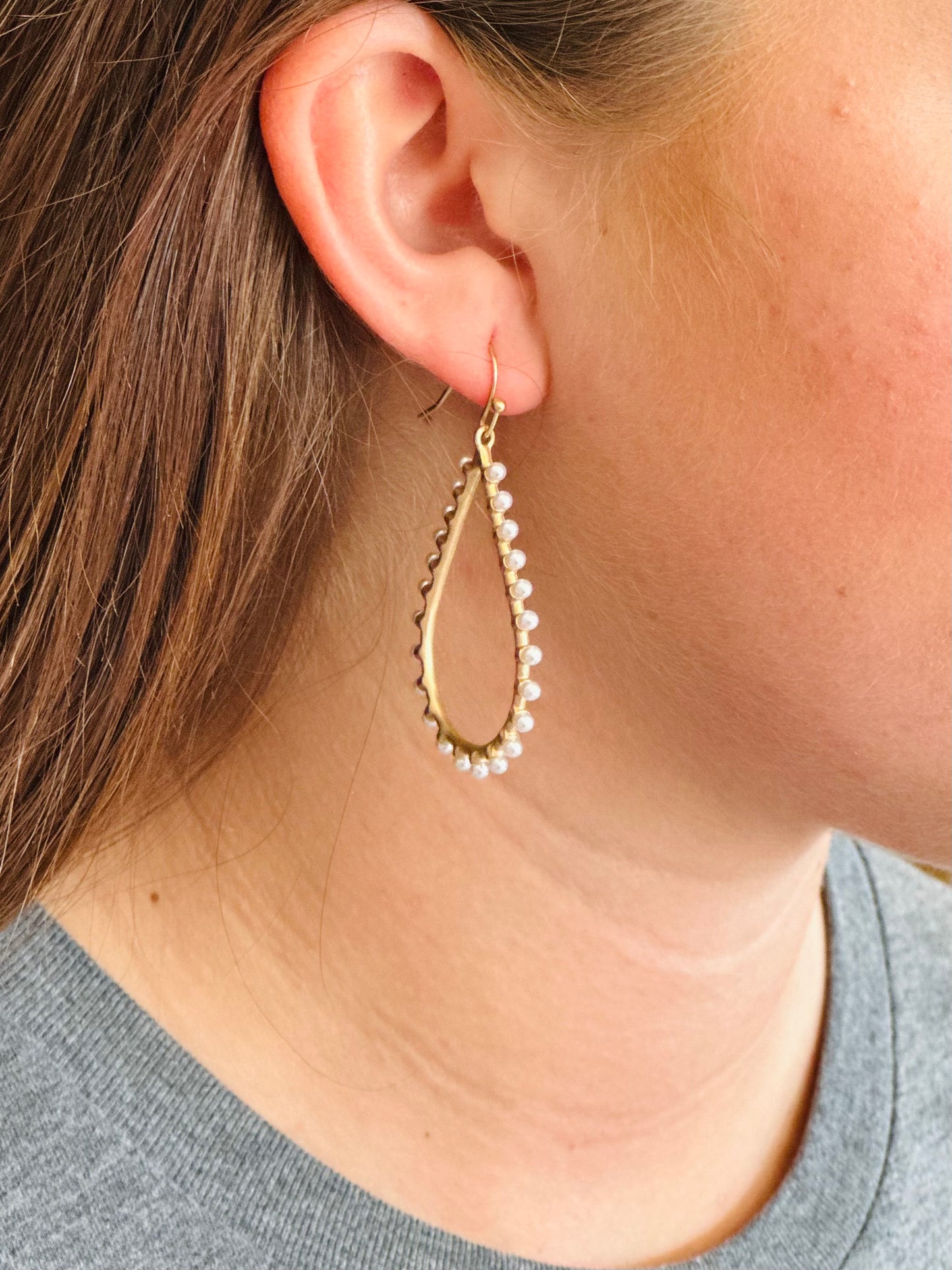 Pearl Teardrop Earrings