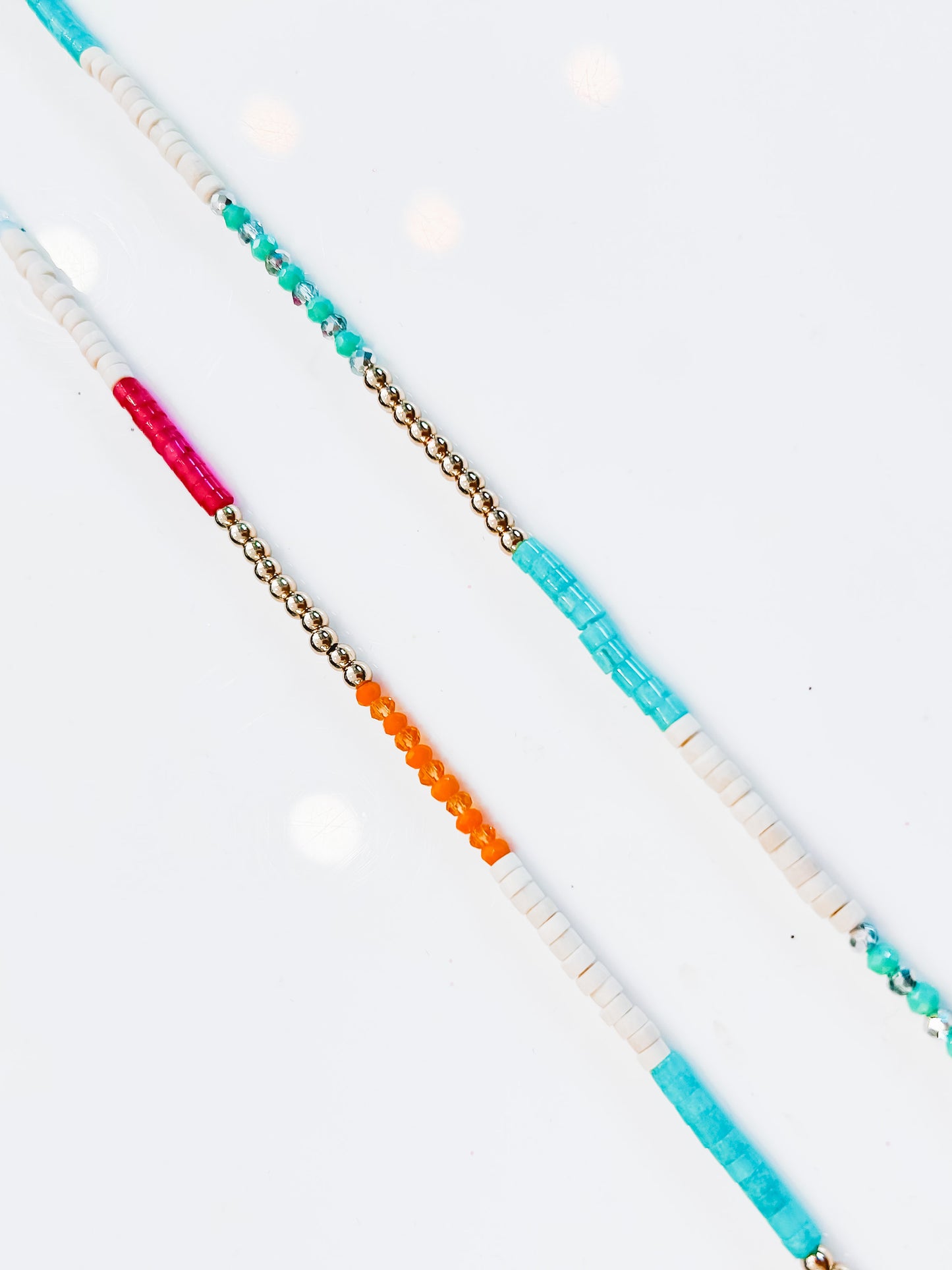 Two Tone Beaded Chocker Necklace