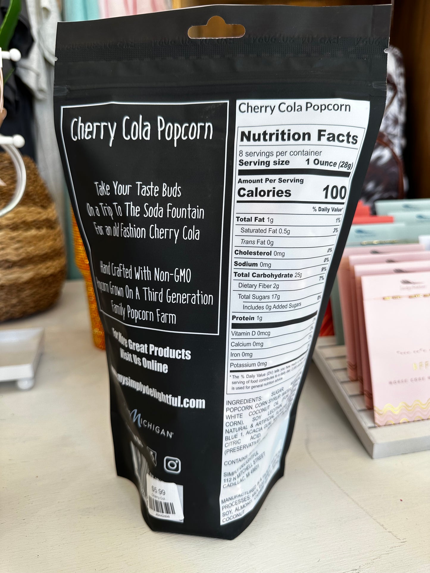 Cherry Cola Popcorn | 8 Oz.