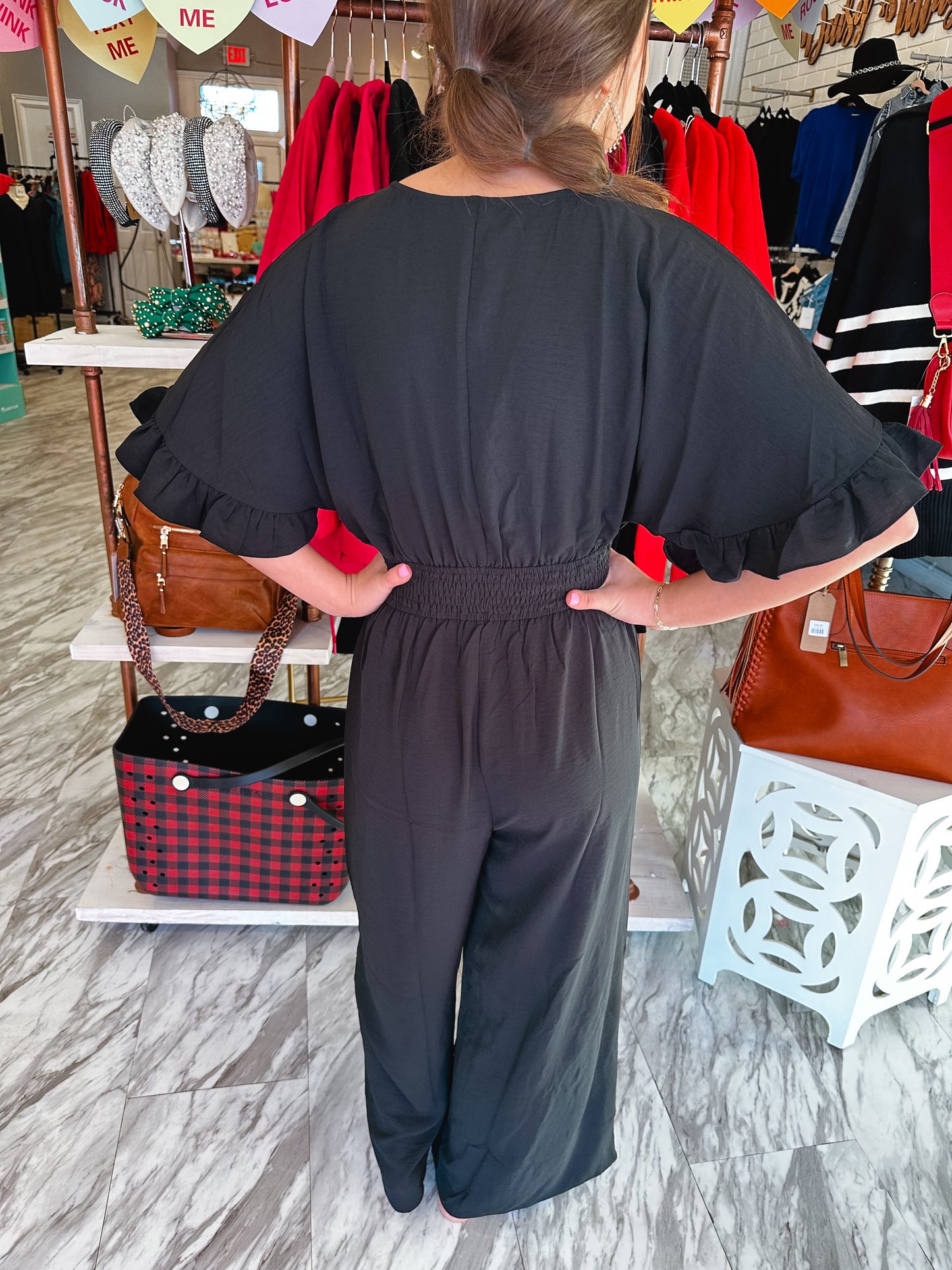 Wrapped in You Ruffle Sleeve Jumpsuit