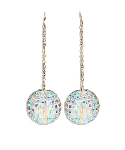 Load image into Gallery viewer, Disco Ball Iridescent Earrings
