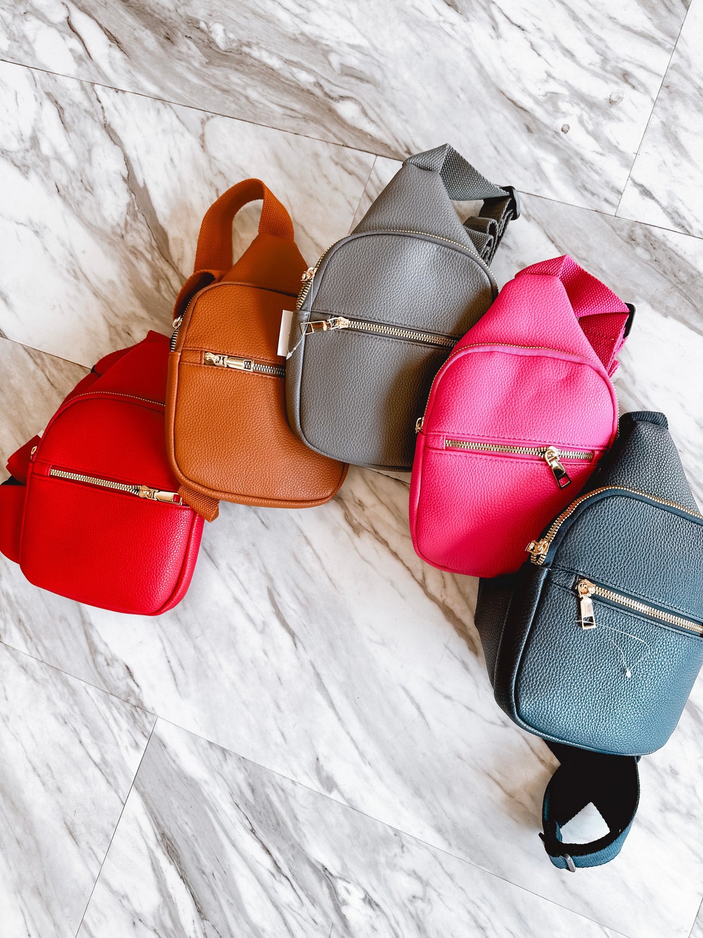 First Class Vegan Leather Sling Crossbody Bag