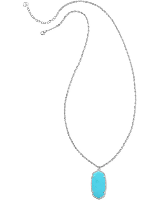 Load image into Gallery viewer, Rae Pendant Necklace in Turquoise Magnesite
